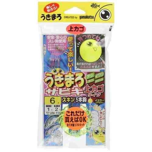 関東で主流の上カゴ式に完全対応しています。 品名コード: UM111 号数: 6 ハリス: 1 幹糸: 2 入数: 1