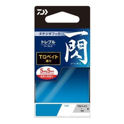 タチウオジギング用のトレブルフック。TGベイト（45〜180g）に完全適合。 選べる3サイズ（S/M/L）をラインナップ SaqSas加工を施したロングテーパーストレートフックを採用 高いフッキング性能と貫通力 平打ち加工により強度を高め、伸びにくい 安心してファイトが可能 スペック サイズ: S 入数: 1