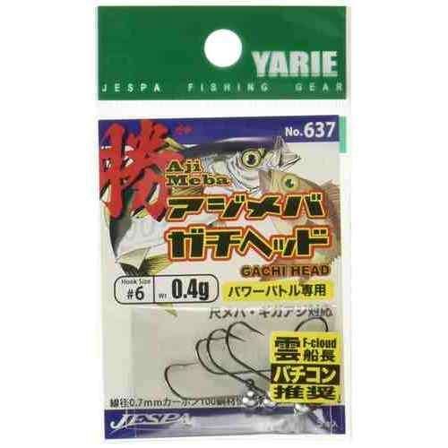 YARIE ヤリエ 637 アジメバ勝ヘッド0.4g 6号フック