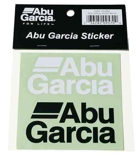 AbuGarcia アブガルシア カッティングステッカー 80mm ブラック&ホワイト