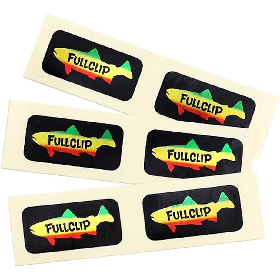 FULLCLIP フルクリップ FST-018 TROUT LOGO SPOOL DECAL / トラウトロゴスプールデカール