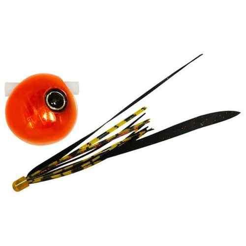 JACKALL ジャッカル 鉛式 ビンビン玉 スライド100g F182 オレンジオレンジ/真っ黒レッドT+