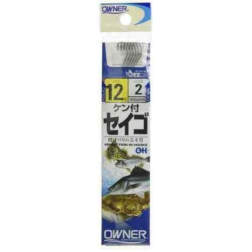 OWNER オーナーばり 糸付 20172 白 ケン付セイゴ 14-4