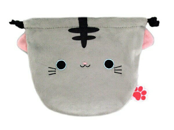 ねこだんご おもち巾着袋 さば 高さ15cm 新品 * 即納