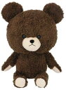 くまのがっこう モコモコジャッキー Lサイズ ぬいぐるみ 高さ21x幅14x奥行11cm *