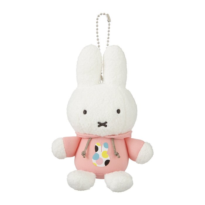 ＼2点以上送料無料／ミッフィー オータムカラー マスコットキーチェーン ぬいぐるみ パーカー miffy ディックブルーナ H12×W9.5×D7cm