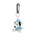ピーナッツ カラビナマスコット スヌーピー パジャマ 座り ぬいぐるみ *