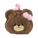 くまのがっこう まんまる巾着 ピンク ぬいぐるみ グッズ おもちゃ 雑貨*(3)