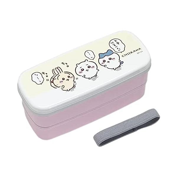 弁当箱 二段弁当 640ml ちいかわ ランチボックス二段 箸付きランチベルト付き 仕切り付き レンジ対応 食洗機対応 グッズ おもちゃ ぬいぐるみ*即納