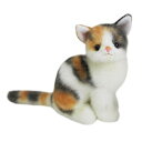 日本製 グレイスフル ミケ 座り ぬいぐるみ 猫 高さ23cm I-6850*
