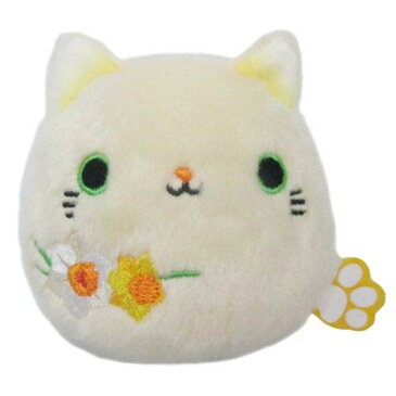 【楽天スーパーSALE限定特価】ねこだんご　花ねこだんご　スイセン ぬいぐるみ 高さ7cm【送料無料 グッズ おもちゃ ゲーム 雑貨 ギフト プレゼント おすすめ マスコット かわいい おしゃれ】