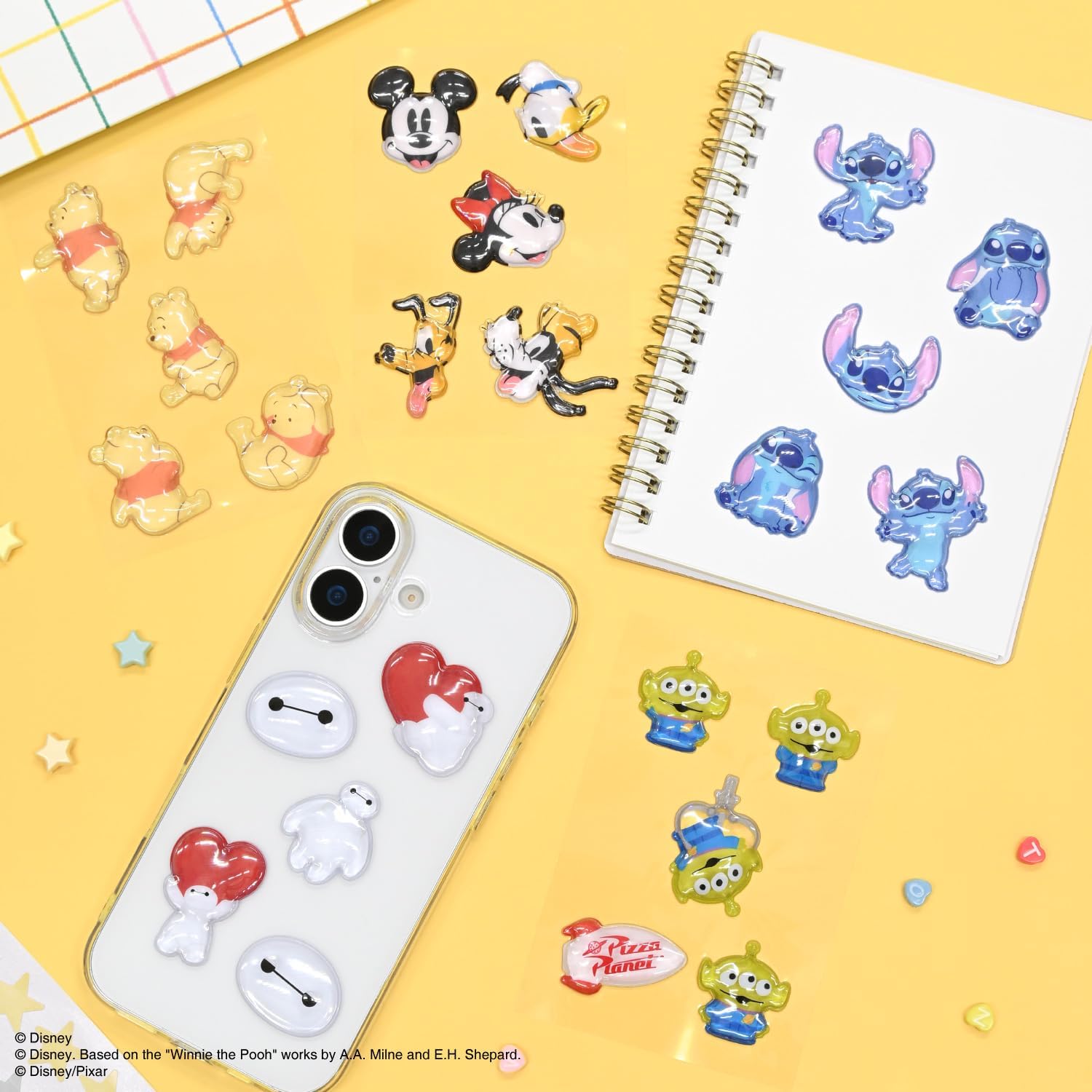 グルマンディーズ 正規品 bubble pop 特大 ぷっくりシール 選べる8種 ぷくぷく 立体 シール交換 SNS 新品 *即納