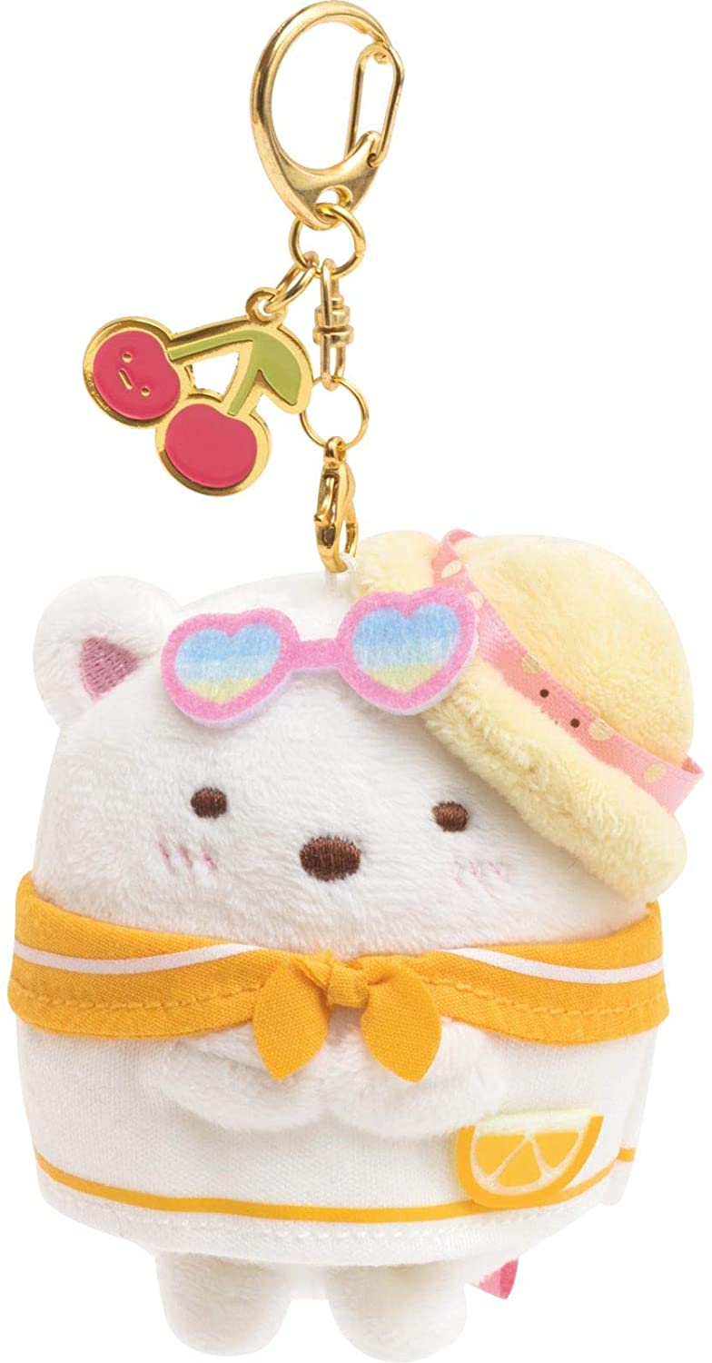 すみっコぐらし ぺんぺんフルーツバケーション ぶらさげぬいぐるみ しろくま 約70×60×55mmすみっこぐらし [あす楽][ぬいぐるみ グッズ おもちゃ 雑貨 キッズ ベビー プレゼント 送料無料][目玉]