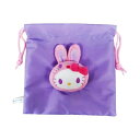 ハローキティ カラフルバニーボアフェイス巾着 PU 200389-24サンリオ グッズ ぬいぐるみ おもちゃ*(3)