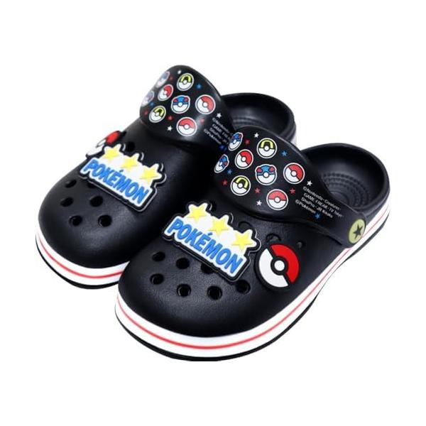 ポケットモンスター ポケモンZA EVAサンダル 子供用 16cm ブラック モンスターボール ぬいぐるみ グッズ 雑貨 おもちゃ 新品 *即納