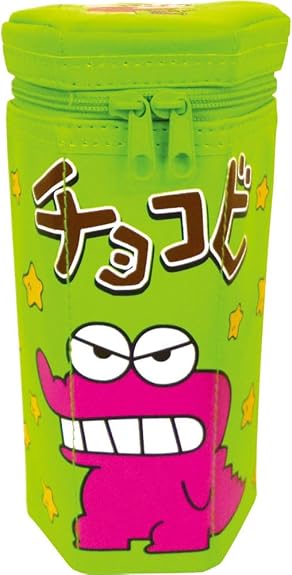 ペンケース クレヨンしんちゃん チョコビ 型 ペンポーチ グリーン ぬいぐるみ グッズ おもちゃ 新品 *即納