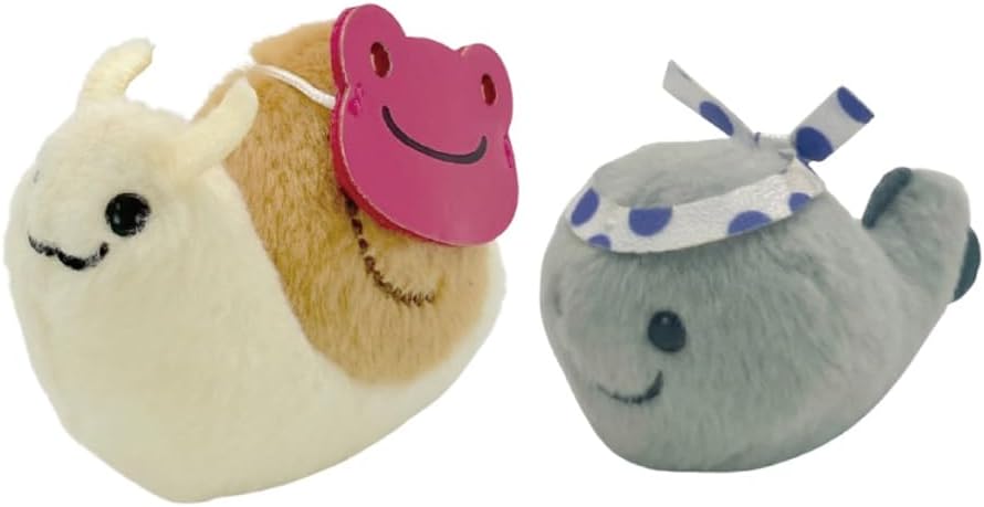 かえるのピクルス にっこり縁日 ベイビーちゃん＆かたつむりくん ぬいぐるみ グッズ 新品 *の商品画像