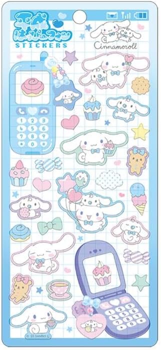 シナモロール 平成はっぴーフォンステッカーズ Hello Kitty 平成レトロ Y2K 新品 *即納のサムネイル