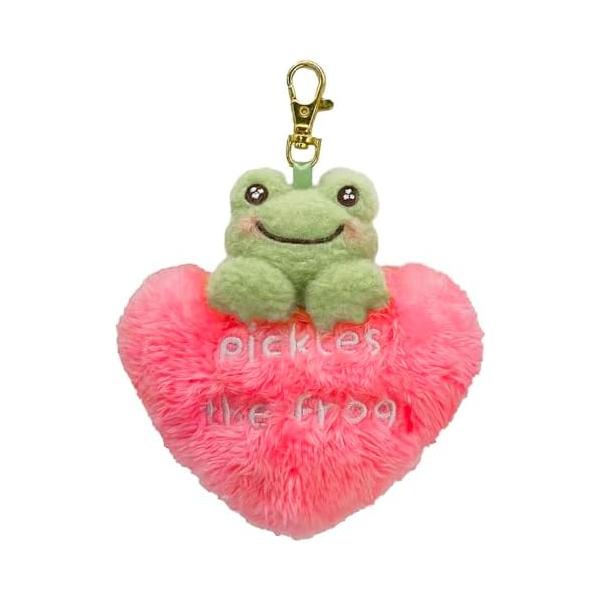かえるのピクルス スマイルハート ぬいぐるみエコバッグ 折りたたみ 買い物バッグ かわいい 実用 ギフト グッズ おもちゃ ぬいぐるみ 新品 *