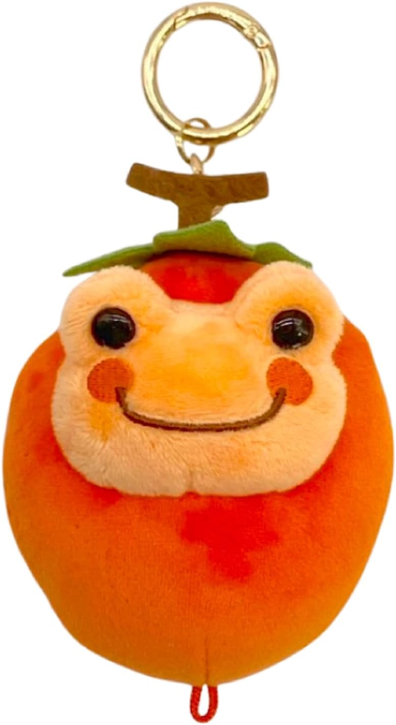 Rakuten - かえるのピクルス かきとカキ マスコット 柿 オレンジ ぬいぐるみ グッズ 新品 *即納