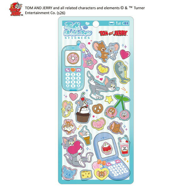 Crux Authentic Heisei Happy Phone Stickers Tom and Jerry Feature Phone Candy Stickers Sticker Replacement Brand New * In Stock