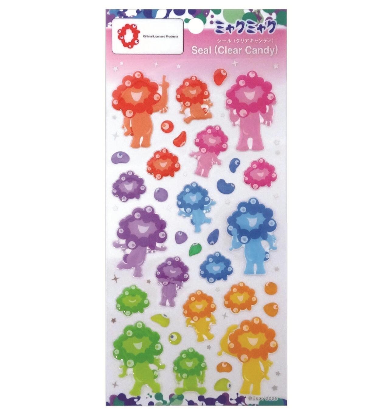 ケイカンパニー 正規品 ミャクミャク シール クリアキャンディ 推しカラー シール交換 シール帳 新品 * 即納