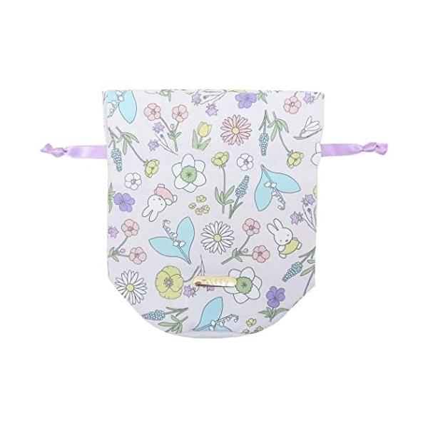 ミッフィー巾着袋 ディックブルーナ パープル 新品 *即納