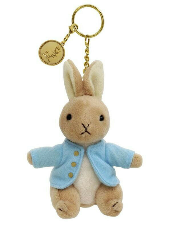 ピーターラビット ぬいぐるみ マスコット キーホルダー 12cm PETERRABBIT メダル付き