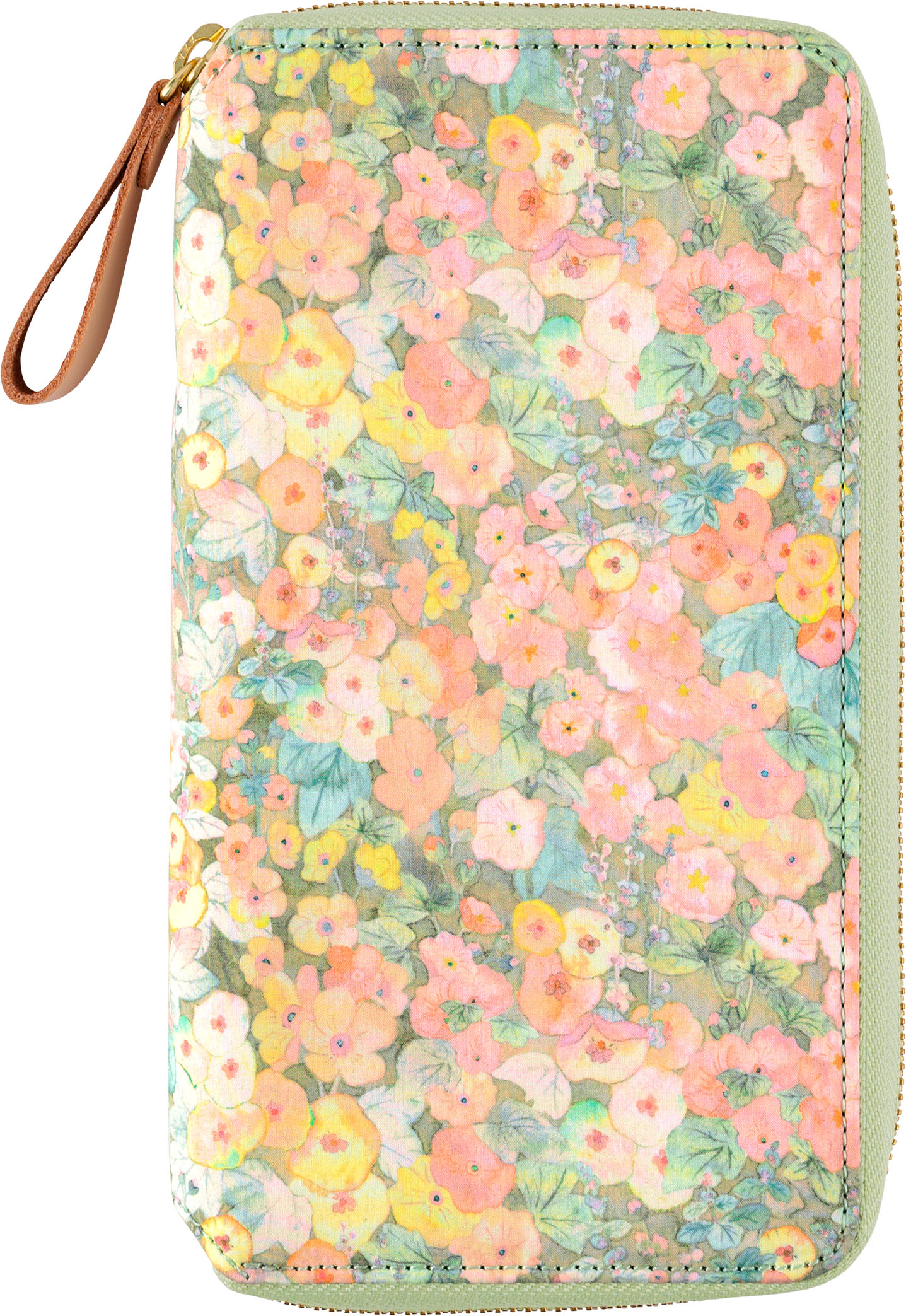 ほぼ日手帳 / 手帳カバー［スリム縦長］weeks / weeks MEGA用LIBERTY FABRICS / Hollyhocks（Orange）