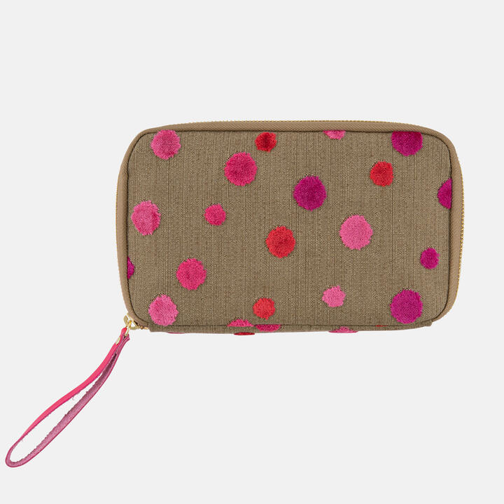 ほぼ日 ひきだしポーチ・姉高野口パイル / ピンクスパークル