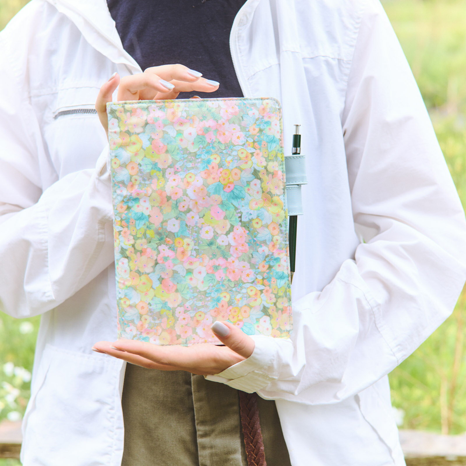 ۤĢ / ĢС / A5LIBERTY FABRICS / HollyhocksOrange