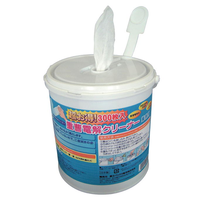 富士パックス 重曹電解クリーナー 業務用 300枚入 重曹 お掃除シート 大掃除 換気扇 冷蔵庫 フローリング キッチン 界面活性剤不使用