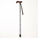 ウェルファン 夢ライフステッキ 柄杖折りたたみ伸縮杖 花シルバー 全長73〜83cm 婦人用・女性用 高齢者