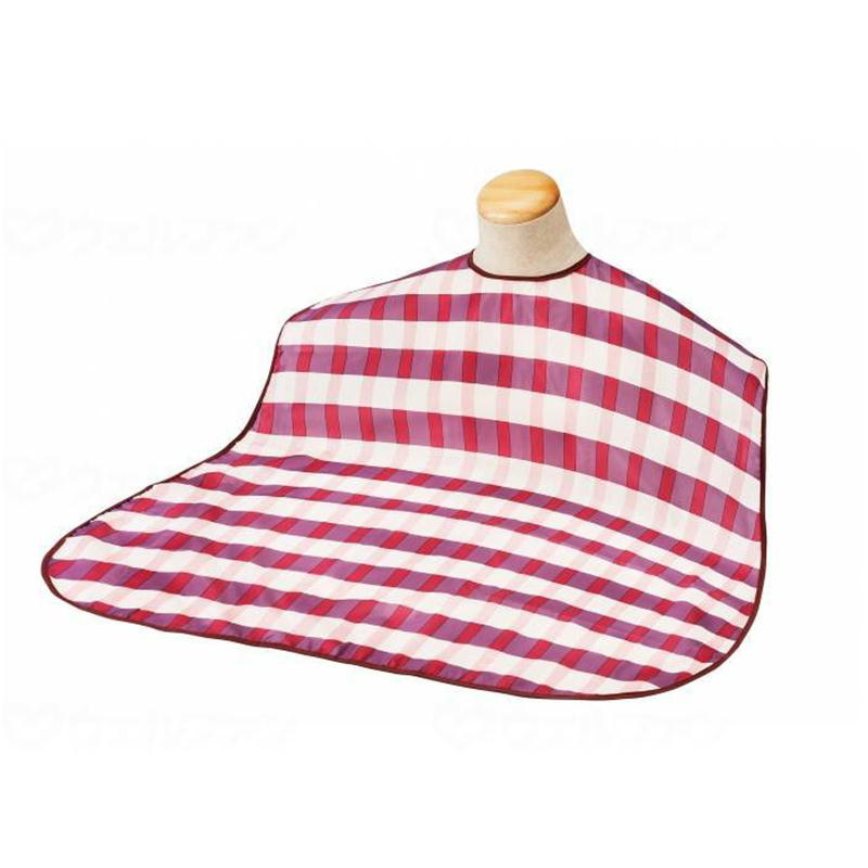 竹虎 ソフラピレンエプロン ボーダーチェック ピンク 102300