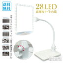 ★【送料無料 当店限定カードルーペプレゼント付き ラッピング無料】LEDスタンドライトルーペ USB充電ポート付き アイボリー 当店限定持ち運び可能なカードルー...