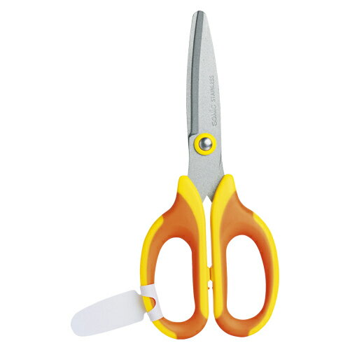 ソニック メガサク 学童はさみ 左手用 宿題 課題 工作 はさみ 左手 左手用(黄) 【SK-367-Y】