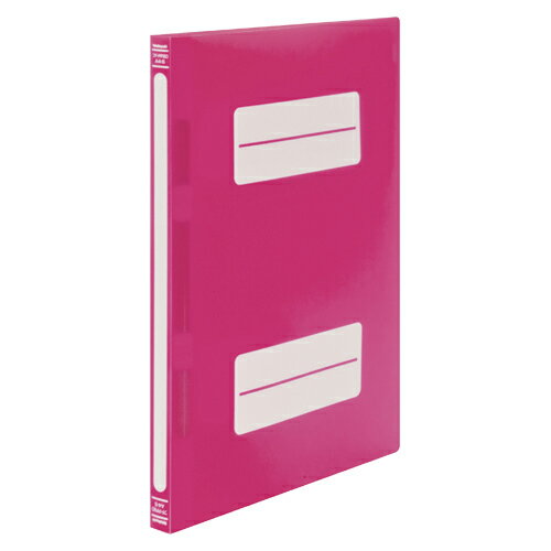 ナカバヤシ　フラットファイルPP　A4判タテ型（PP表紙）（背幅18mm）　半透明タイプ（ピンク） 【フF-P..