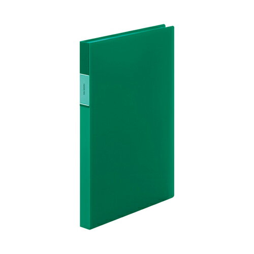 キングジム　フェイバリッツ　クリアーファイル（透明）　A4判タテ型　40ポケット（緑） 【FV166TWミト】