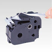 マックス　ビーポップ（Bepop）　ミニ・レタリ共通消耗品　ラミネートテープL　8m　18mm幅（つや消し銀　黒文字） 【LM-L518BM】