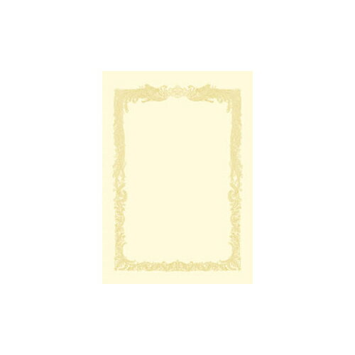 ササガワ　OA賞状用紙　横書用　100枚パック　A3判（クリーム） 【10-1188】
