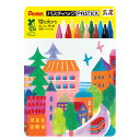 ぺんてる パスティック 12色 バイオマスケース 12色セット 【GC2-12】