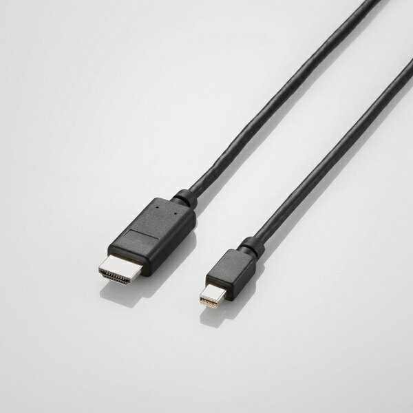 エレコム　Mini DisplayPort-HDMI変換ケーブル 2m　ブラック 【AD-MDPHDMI20BK】