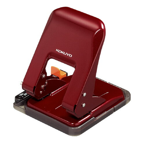 コクヨ　パンチ〈ラクアケ〉　最大穿孔能力約37枚　赤 【PN-G37R】
