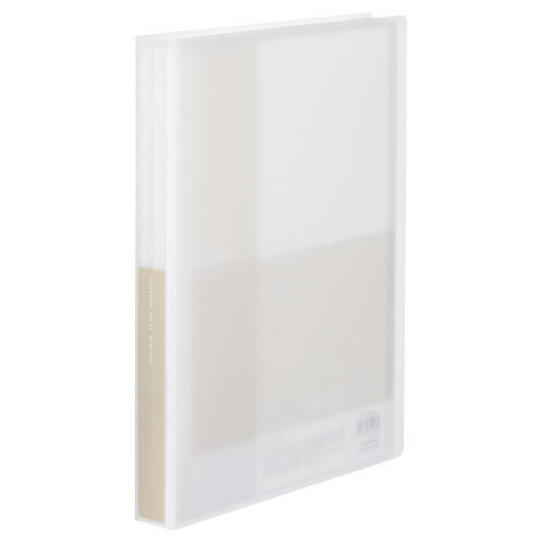 コクヨ クリヤーブック〈Glassele〉(固定式) オフホワイト 【ラ-GL60W】