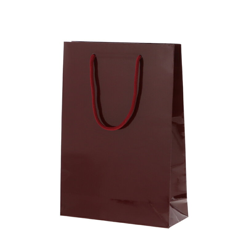 シモジマ　紙袋　ブライトバッグ　SWT　エンジ 【#6138202】