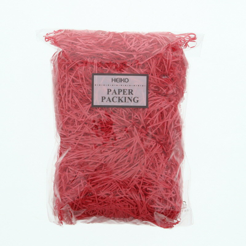 シモジマ　緩衝材　紙パッキン　40g　アカ 【#3800808】