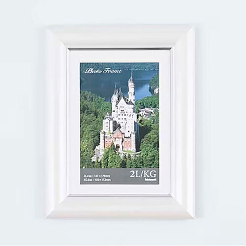 ナカバヤシ　フォトフレーム　2L判　ホワイト 【F-TP-121-W】