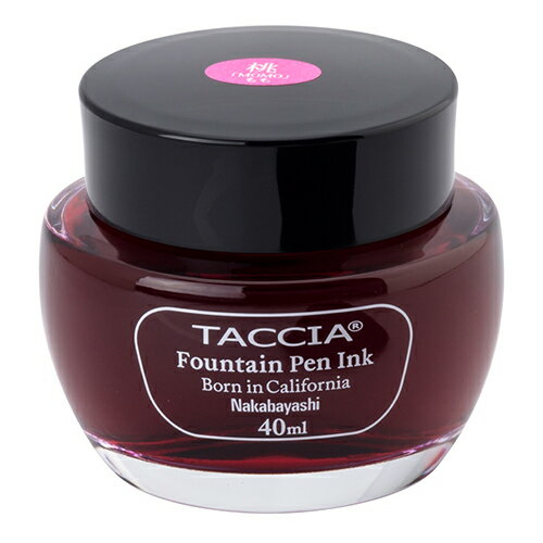 ナカバヤシ TACCIA【タッチア】 万年筆用インク(水性染料) すなおいろ・インク 40ml もも 【TFPI-WD40-06】