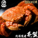【北海道産毛蟹650g前後×2】驚く大きさ!堅蟹をボイルし急速冷凍!毛ガニ! 水産業界最安値に挑戦 毛ガニ 1尾で圧巻の650g前後 2尾セット 国内産 北海道...