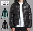 TATRAS タトラス メンズ アウター コートBELBO ベルボ フード付き ダウンジャケット ブラック メンズ 人気のダウンジャケット 定番
